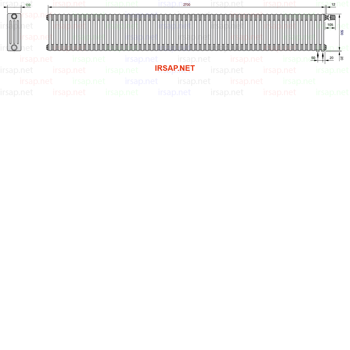 Радиатор IRSAP Tesi 40500/60 T25 CL 01